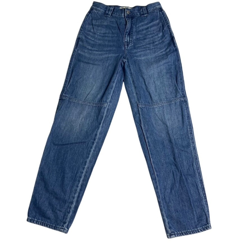 Madewell Womens Size 23 Jeans Medium Wash High Rise Straight Leg Cotton Factory